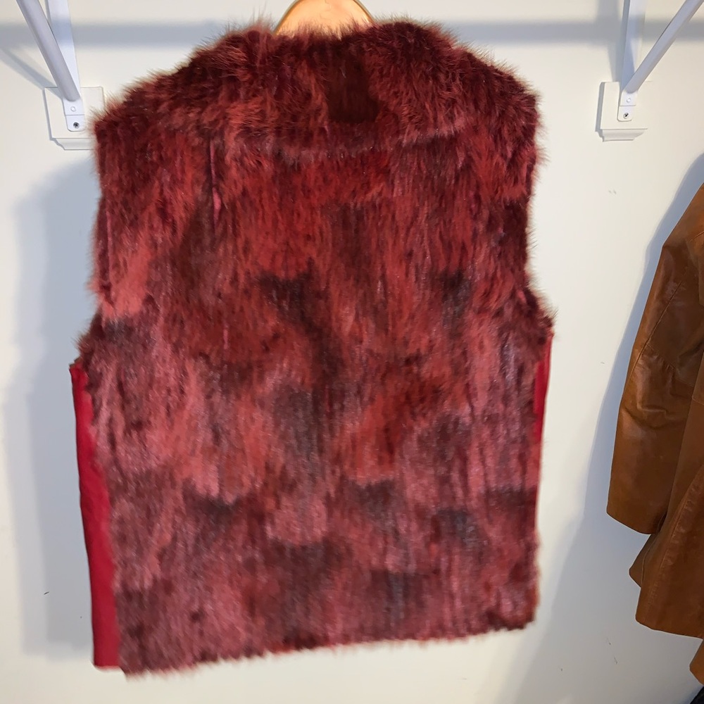 **Real Mink Vest- Custom Deep Red - High Quality … - image 3